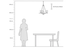 Arrediorg Lampadario moderno 4 luci SANTINI W4