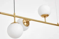Arrediorg Lampadario moderno 6 sfere bianche CEREDO W6