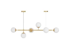 Arrediorg Lampadario moderno 6 sfere bianche CEREDO W6