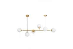 Arrediorg Lampadario moderno 6 sfere bianche CEREDO W6
