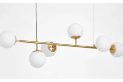 Arrediorg Lampadario moderno 6 sfere bianche CEREDO W6