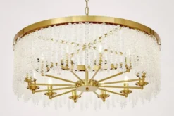 Arrediorg Lampadario moderno con cristalli BALMENA D80