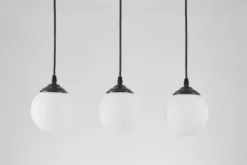 Arrediorg Lampadario pendente 3 punti luce a sfera FINO W3