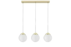 Arrediorg Lampadario tre sfere a sospensione oro FINO W3