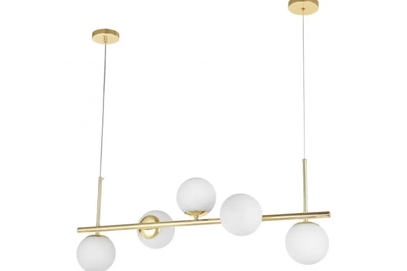 Arrediorg LAMPADA SOSPENSIONE MODERNA DA SOFFITTO CLASSIC ORO LEDO W5