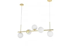 Arrediorg LAMPADA SOSPENSIONE MODERNA DA SOFFITTO CLASSIC ORO LEDO W5