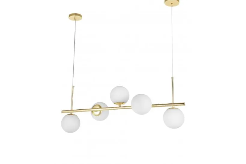 Arrediorg LAMPADA SOSPENSIONE MODERNA DA SOFFITTO CLASSIC ORO LEDO W5