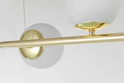 Arrediorg LAMPADA SOSPENSIONE MODERNA DA SOFFITTO CLASSIC ORO LEDO W4
