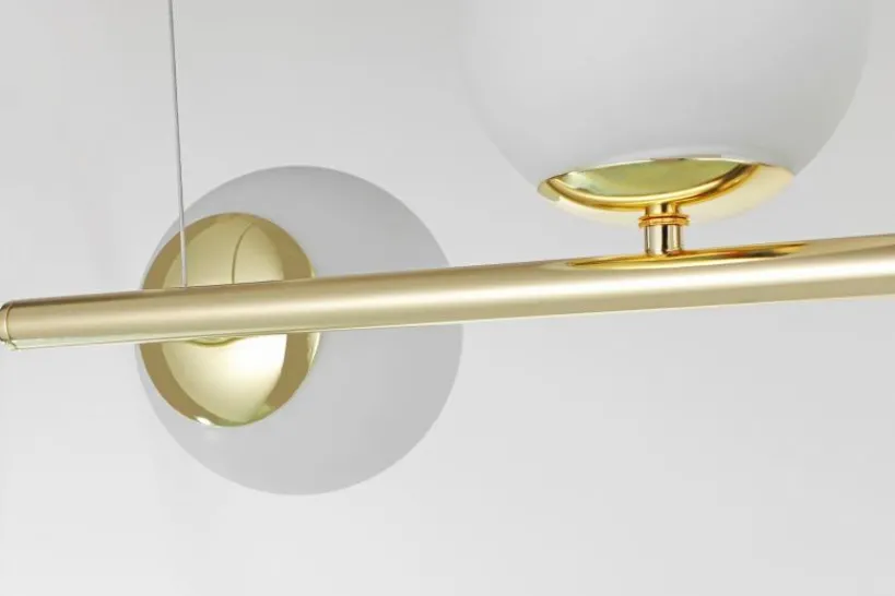 Arrediorg LAMPADA SOSPENSIONE MODERNA DA SOFFITTO CLASSIC ORO LEDO W4