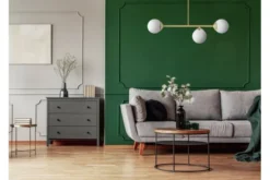 Arrediorg LAMPADA SOSPENSIONE MODERNA DA SOFFITTO CLASSIC ORO FINO W3