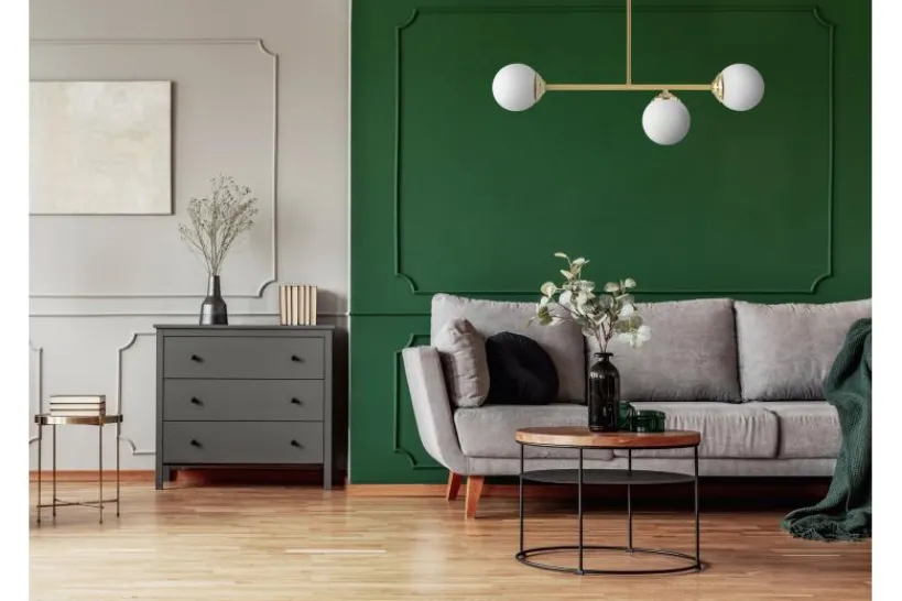 Arrediorg LAMPADA SOSPENSIONE MODERNA DA SOFFITTO CLASSIC ORO FINO W3