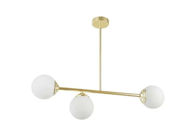 Arrediorg LAMPADA SOSPENSIONE MODERNA DA SOFFITTO CLASSIC ORO FINO W3