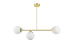 Arrediorg LAMPADA SOSPENSIONE MODERNA DA SOFFITTO CLASSIC ORO FINO W3