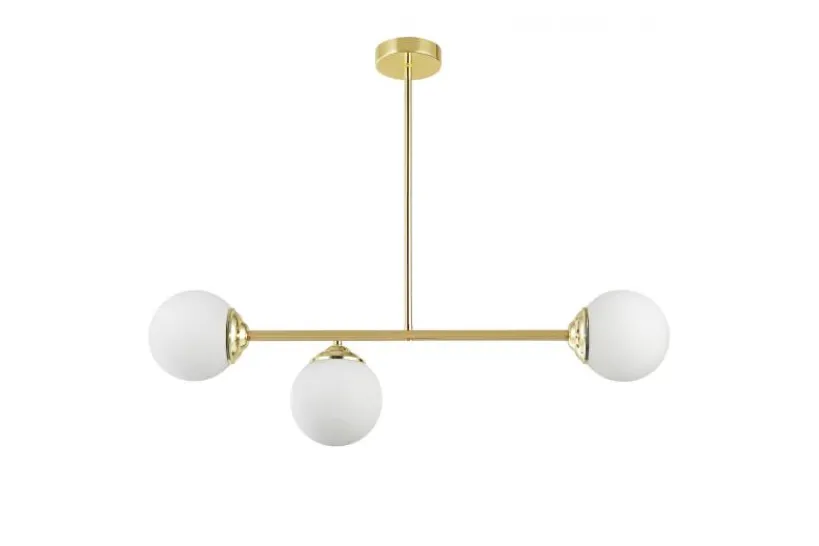 Arrediorg LAMPADA SOSPENSIONE MODERNA DA SOFFITTO CLASSIC ORO FINO W3