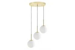 Arrediorg LAMPADA TRIPLA MODERNA CLASSICA ORO FREDICA W3