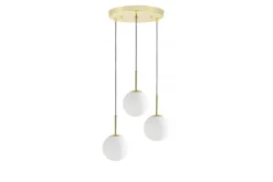 Arrediorg LAMPADA TRIPLA MODERNA CLASSICA ORO FREDICA W3
