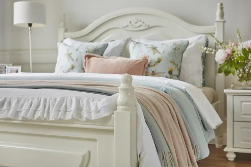 Arrediorg Letto Bianco 180 x 200 Princess 886 colore Bianco
