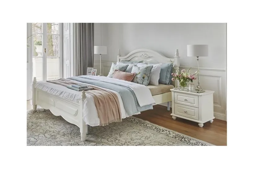Arrediorg Letto Bianco 180 x 200 Princess 886 colore Bianco