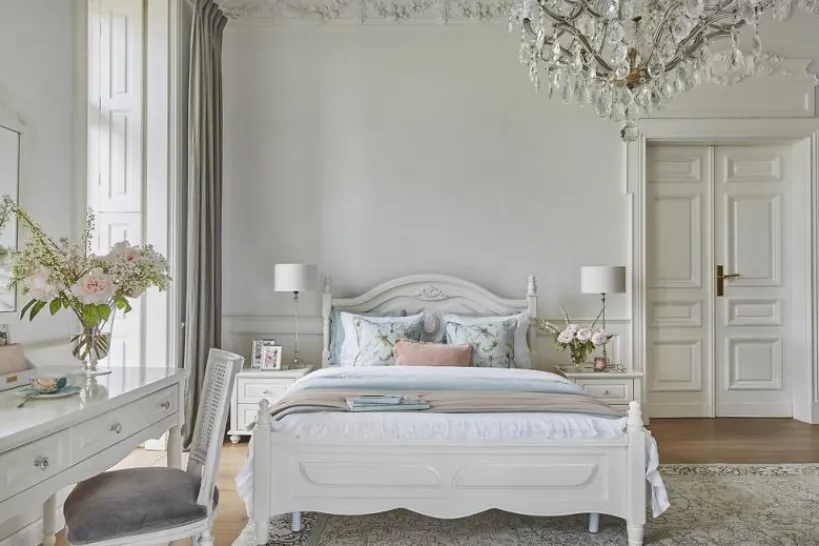 Arrediorg Letto Bianco 180 x 200 Princess 886 colore Bianco