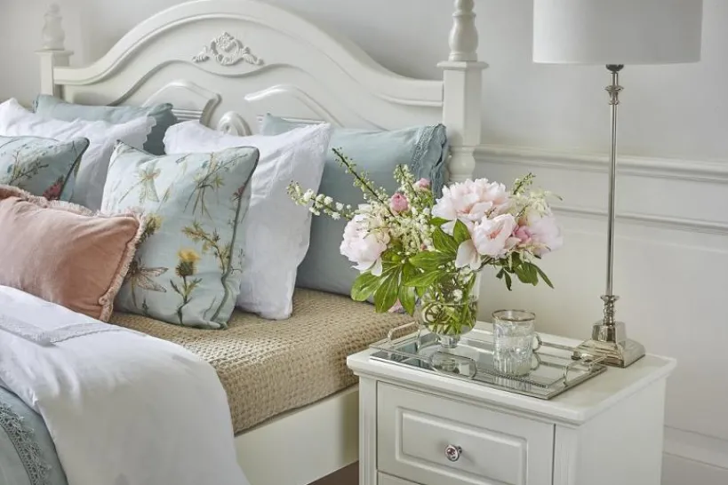 Arrediorg Letto Bianco 180 x 200 Princess 886 colore Bianco