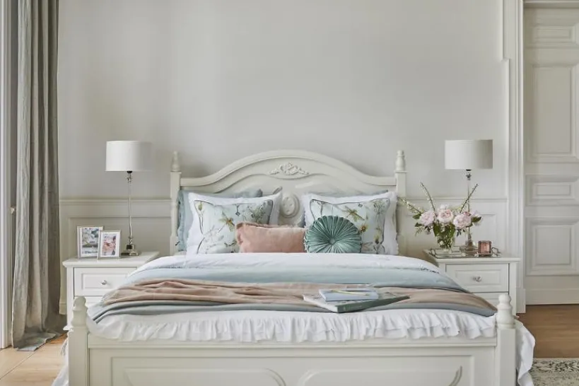 Arrediorg Letto Bianco 180 x 200 Princess 886 colore Bianco