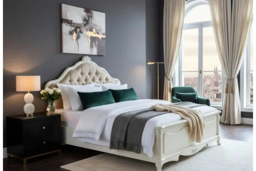 Arrediorg Letto classico alla francese 140 X 200 Bella 905