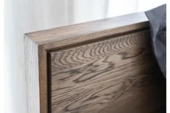 Arrediorg Letto matrimoniale rovere massello affumicato 160 x 200
