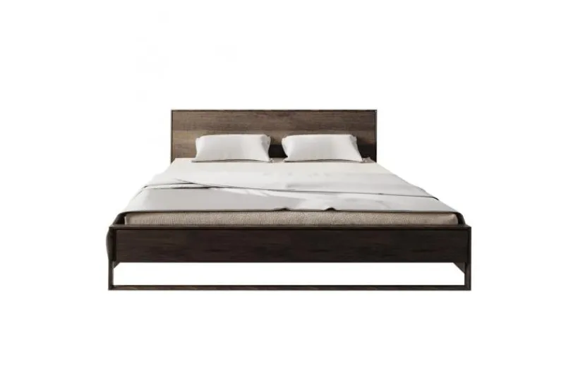 Arrediorg Letto 1 piazza e mezzo rovere massello affumicato 140 x 200