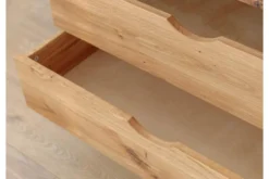 Arrediorg Libreria in legno naturale massello con cassetti