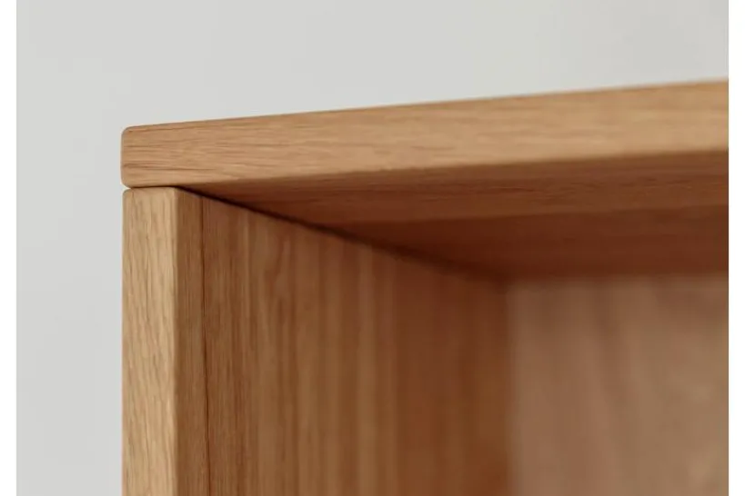 Arrediorg Libreria in legno naturale massello con cassetti