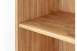 Arrediorg Libreria in legno naturale massello con cassetti