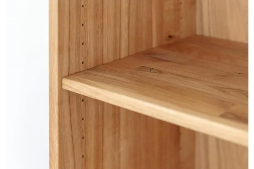 Arrediorg Libreria in legno naturale massello con cassetti