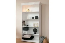 Arrediorg Libreria legno massello bianca stile shabby toscano
