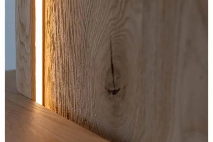 Arrediorg Libreria sospesa moderna in legno naturale massello