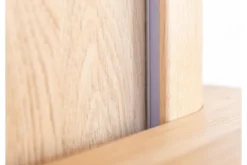 Arrediorg Libreria sospesa moderna in legno naturale massello