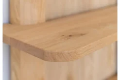 Arrediorg Libreria sospesa moderna in legno naturale massello