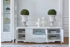 Arrediorg Madia porta TV stile provenzale bianco Princess 861