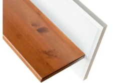 Arrediorg Mensola legno massello bianca miele stile shabby toscano