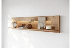 Arrediorg Mensola piccola legno massello naturale LED integrato