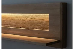 Arrediorg Mensola piccola legno massello naturale LED integrato