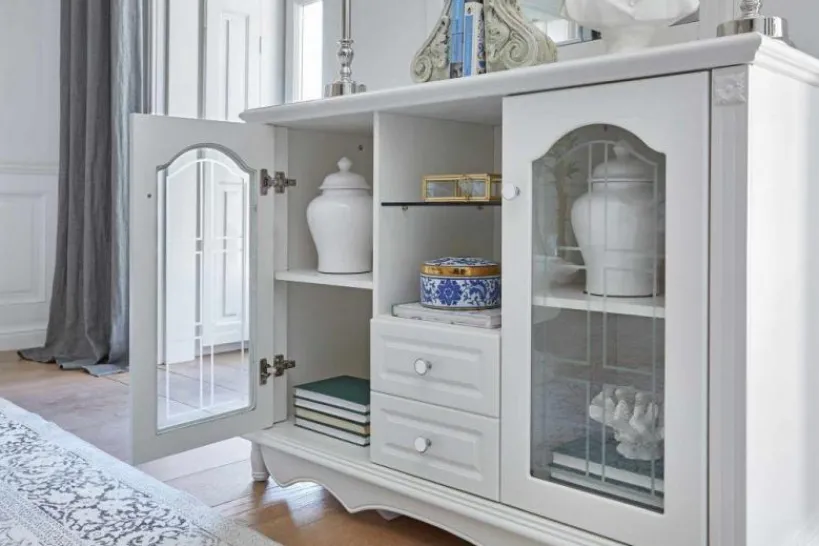 Arrediorg Mobile Buffet bianco stile provenzale Princess 882