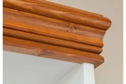 Arrediorg Mobile libreria shabby legno massello bianca top miele stile toscano