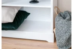 Arrediorg Mobile libreria shabby legno massello bianca top miele stile toscano