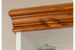 Arrediorg Mobile libreria shabby legno massello bianca top miele stile toscano