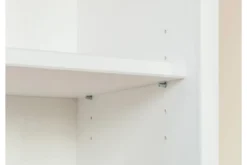 Arrediorg Mobile libreria shabby legno massello bianca top miele stile toscano