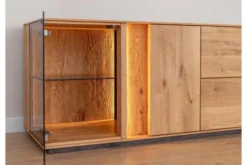 Arrediorg Mobile TV con vetrina massello design moderno