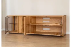 Arrediorg Mobile TV con vetrina massello design moderno