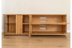 Arrediorg Mobile TV con vetrina massello design moderno