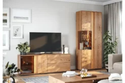 Arrediorg Mobile TV con vetrina massello design moderno