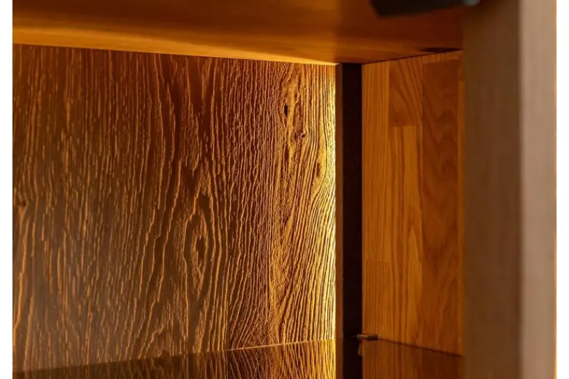 Arrediorg Mobile TV con vetrina massello design moderno